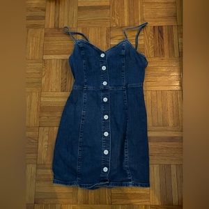 Zara denim button dress